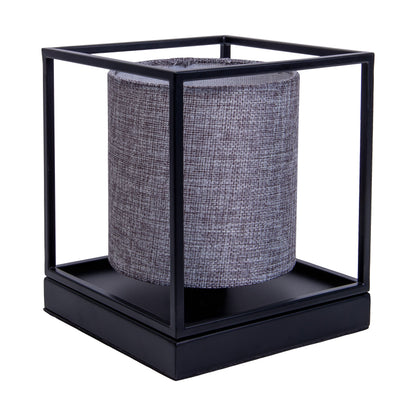 Tischleuchte "BETA" H: 17cm grau