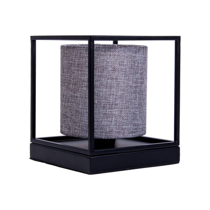 Tischleuchte "BETA" H: 17cm grau
