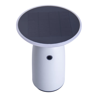LED Solarleuchte "ADA" H: 22,5cm weiß