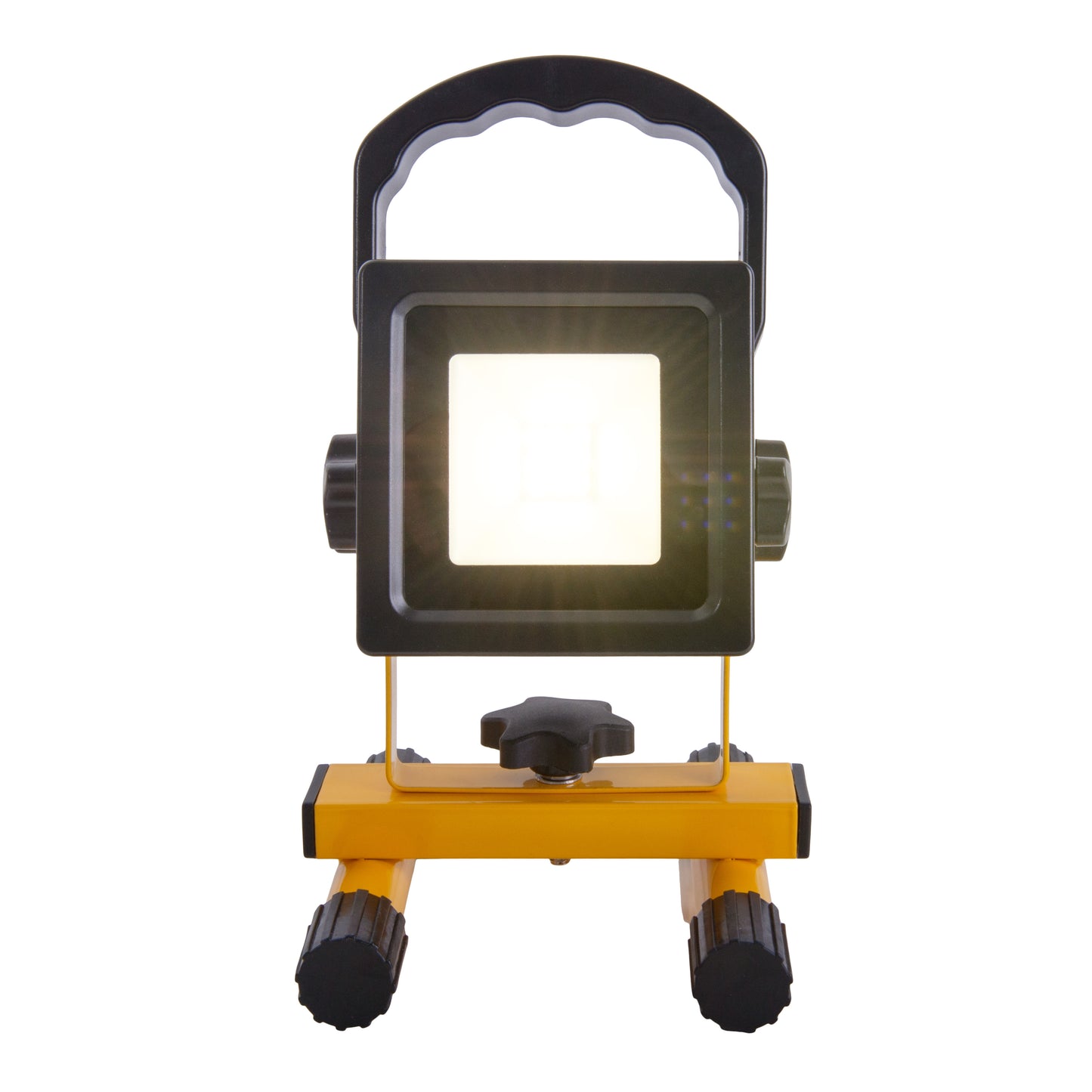 LED- Strahler "Pablo", aus schwarzem Kunststoff mit fest verbauten LEDs, praktisch für Garage, Werkstatt und Camping