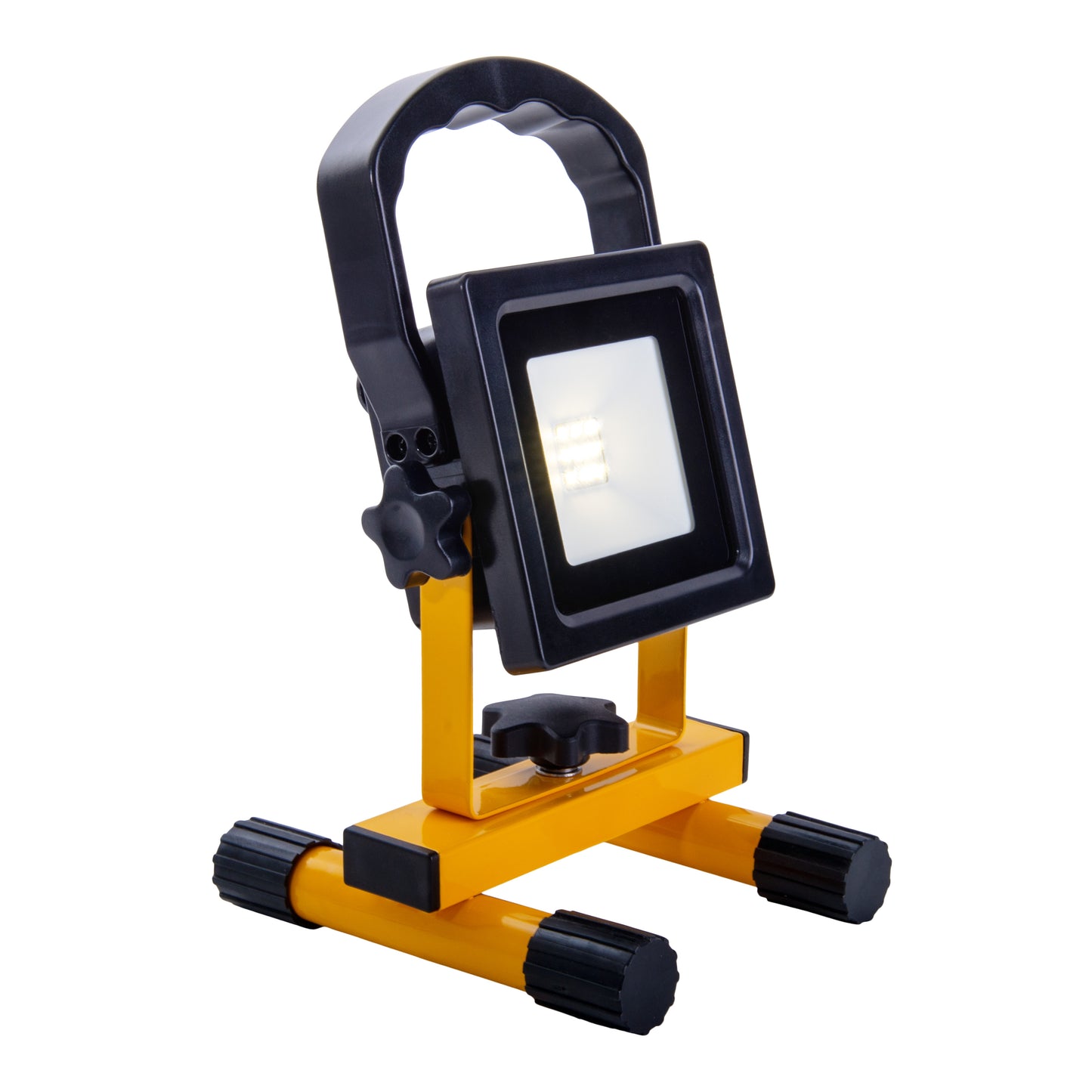 LED- Strahler "Pablo", aus schwarzem Kunststoff mit fest verbauten LEDs, praktisch für Garage, Werkstatt und Camping