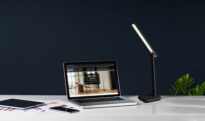 LED / CCT Tischleuchte "MOVER" H: 38cm schwarz