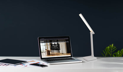 LED Tischleuchte "MOVER" H: 38cm weiß