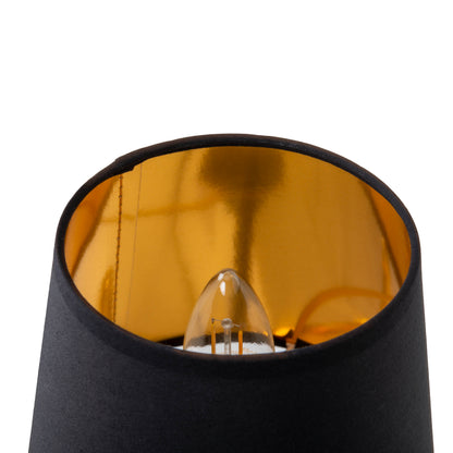 Tischleuchte "HELGE" D: 18 cm gold