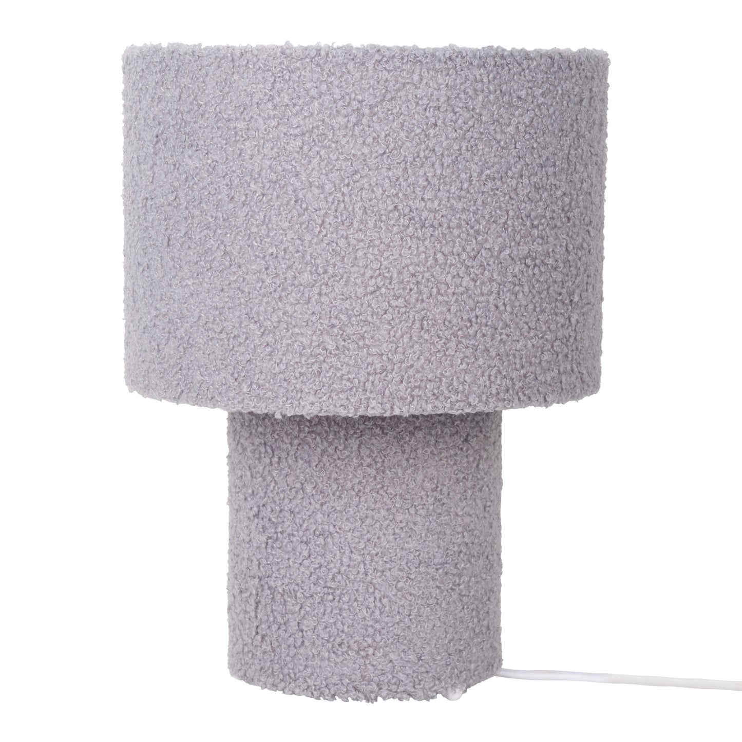 Tischleuchte "FLUFFY" grau / H: ca. 31cm