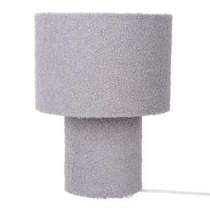 Tischleuchte "FLUFFY" grau / H: ca. 31cm