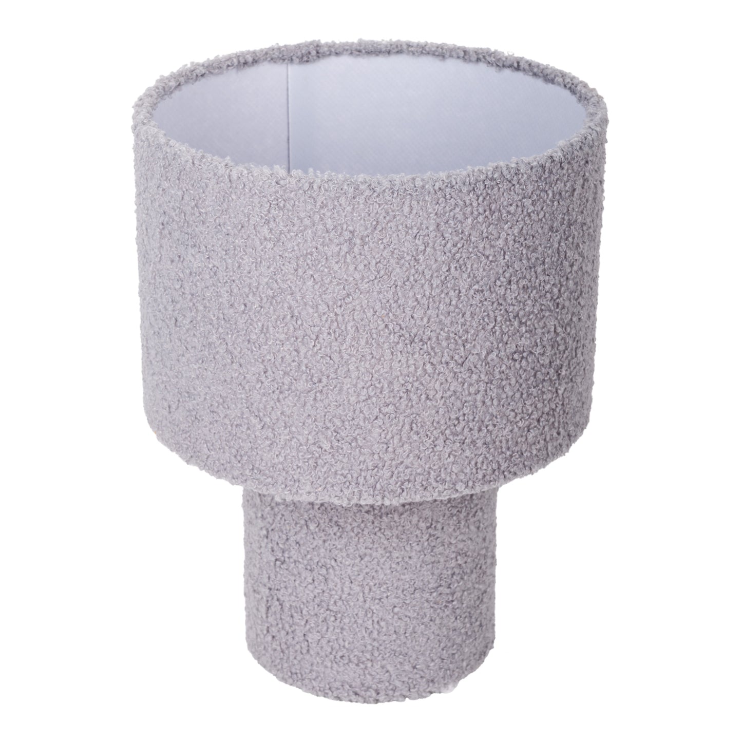 Tischleuchte "FLUFFY" grau / H: ca. 31cm