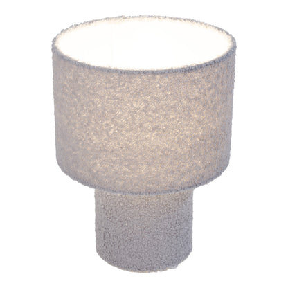 Tischleuchte "FLUFFY" grau / H: ca. 31cm