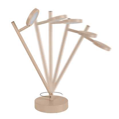 LED Akku-/ Tischleuchte "LUPA" H: 45cm almond