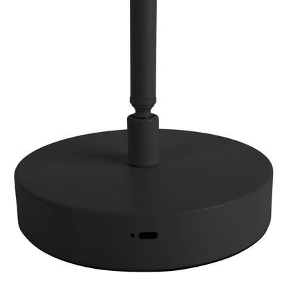 LED Akku-/ Tischleuchte "LUPA" H: 45cm schwarz