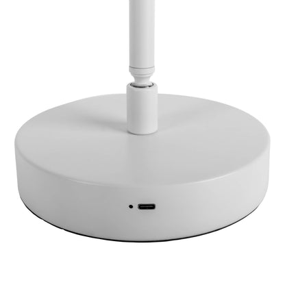 LED Akku-/ Tischleuchte "LUPA" H: 45cm weiß