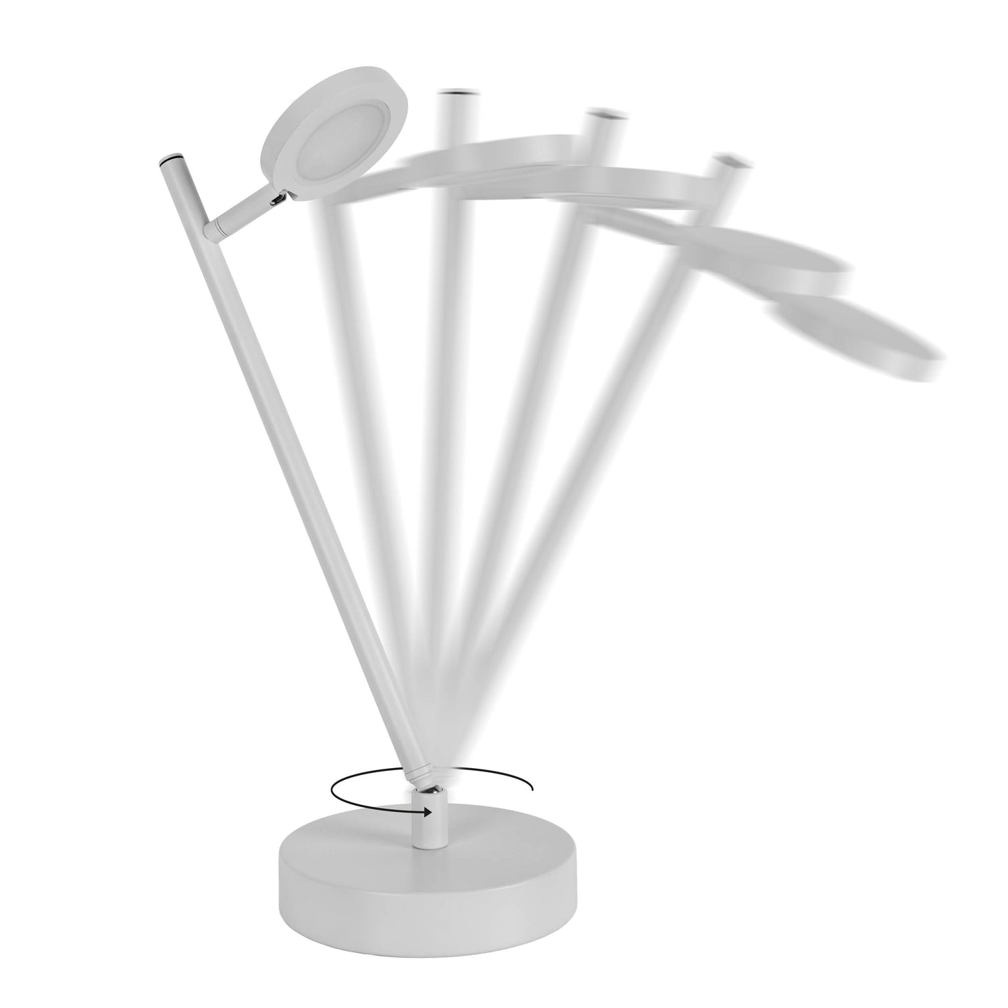 LED Akku-/ Tischleuchte "LUPA" H: 45cm weiß