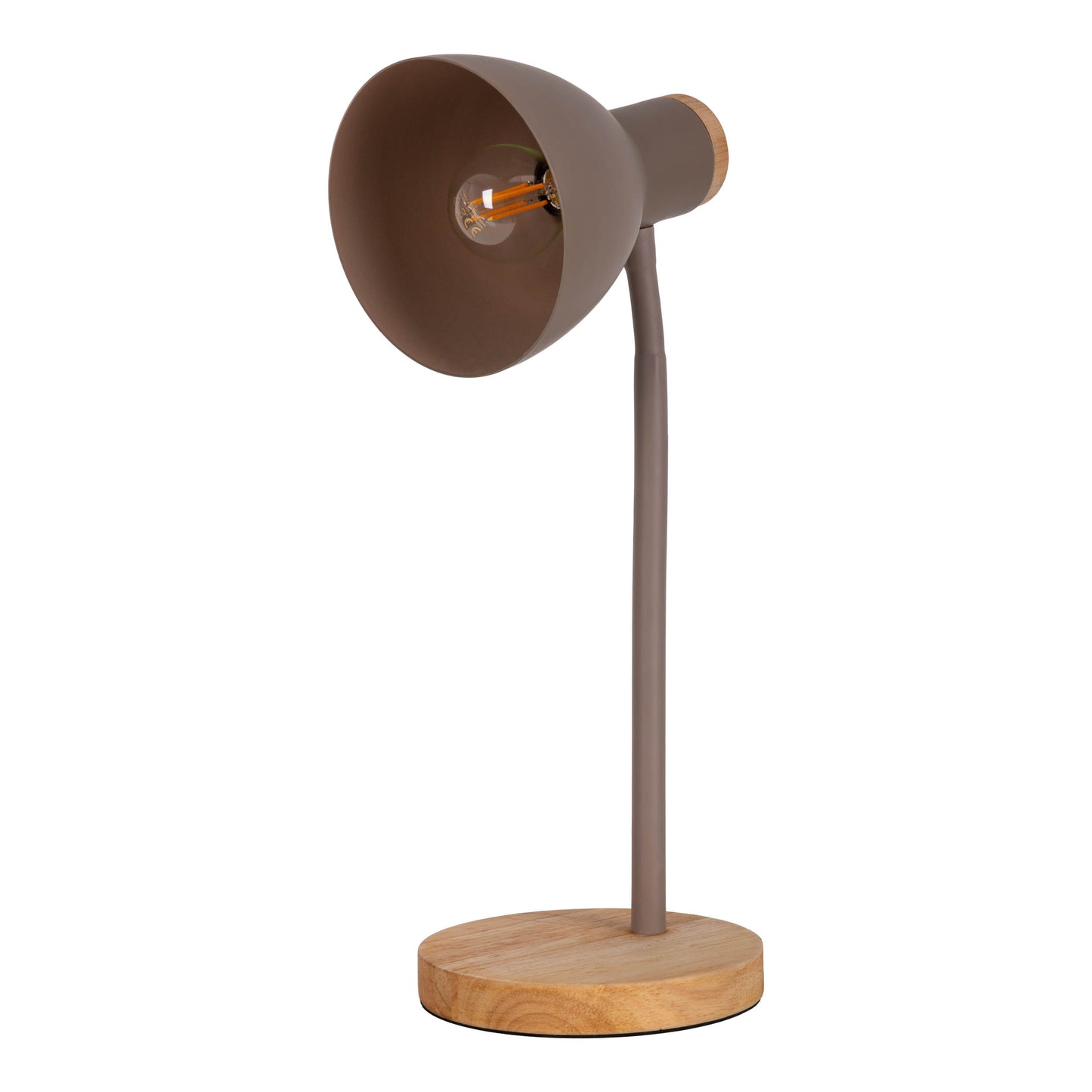 Schreibtischleuchte "MARIE" H: 36,5cm braun