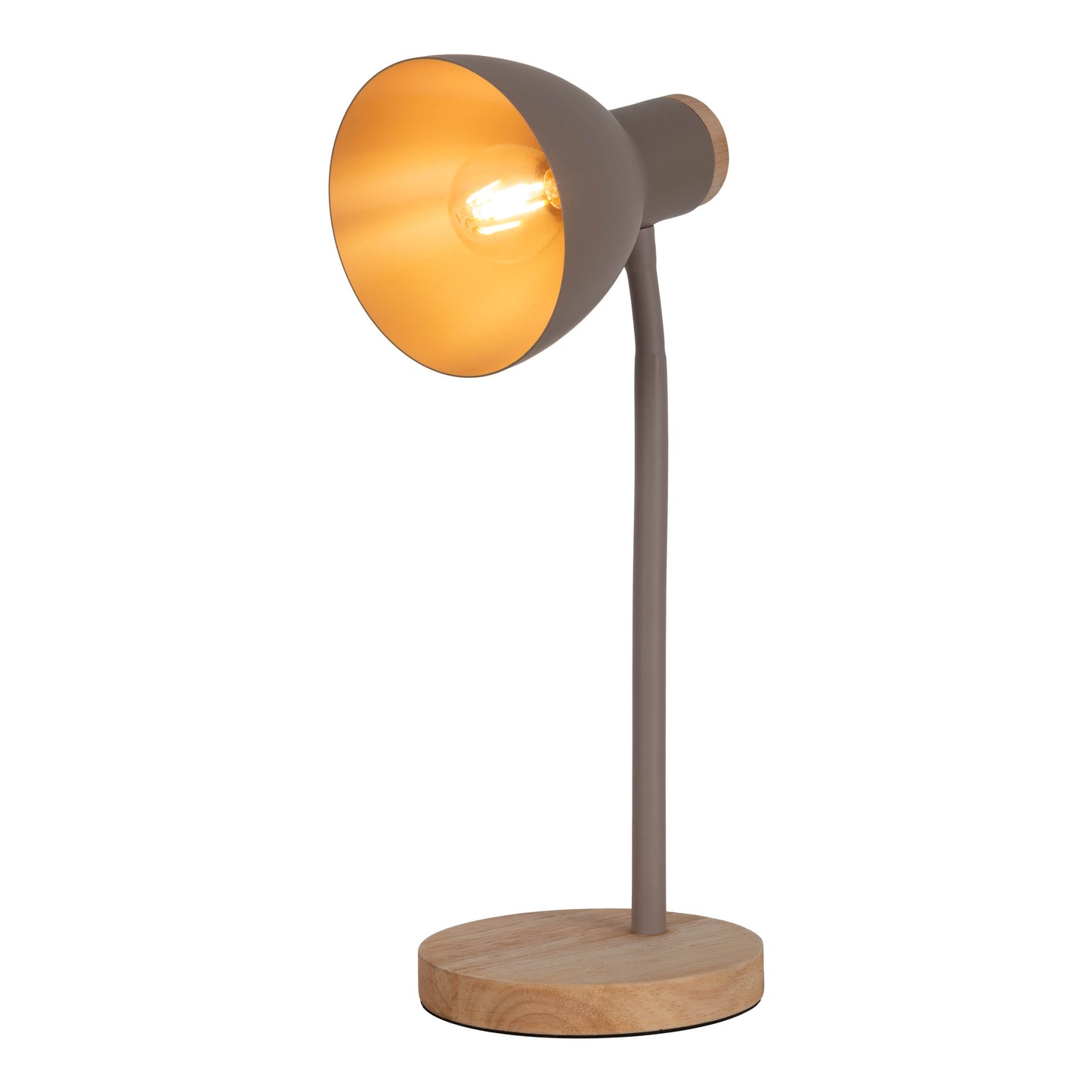 Schreibtischleuchte "MARIE" H: 36,5cm braun