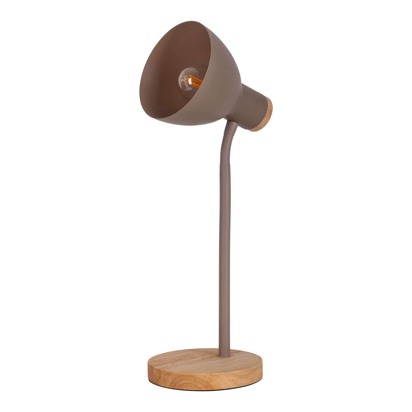 Schreibtischleuchte "MARIE" H: 36,5cm braun