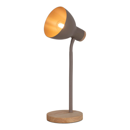 Schreibtischleuchte "MARIE" H: 36,5cm braun