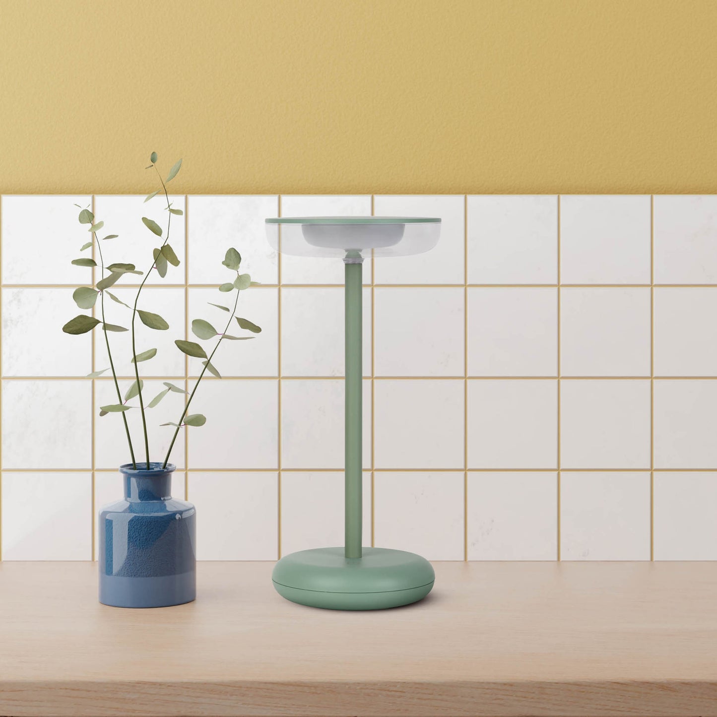 Akku-/Tischleuchte "PASI" H: 26,4cm grün