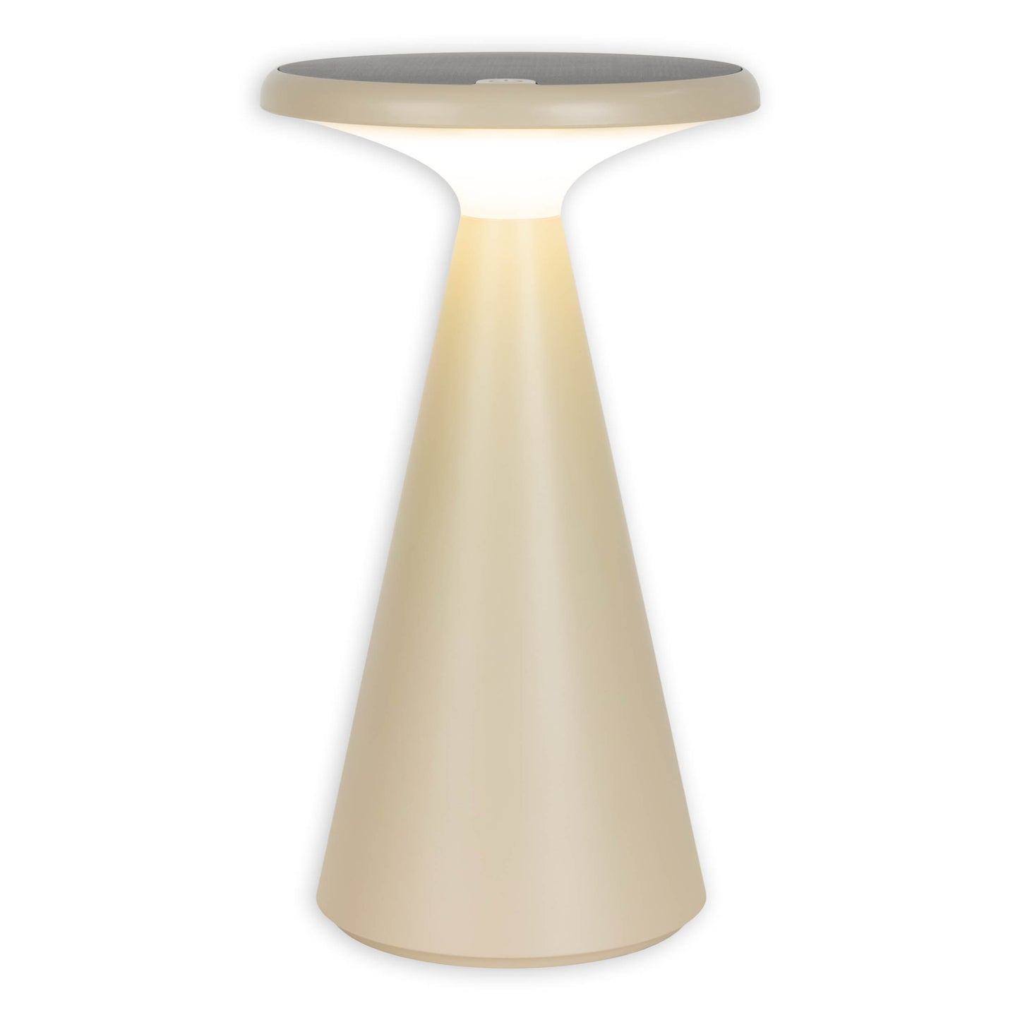 Solar-/Akku-/Tischleuchte "PALU" H: 20cm beige