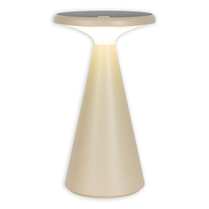 Solar-/Akku-/Tischleuchte "PALU" H: 20cm beige