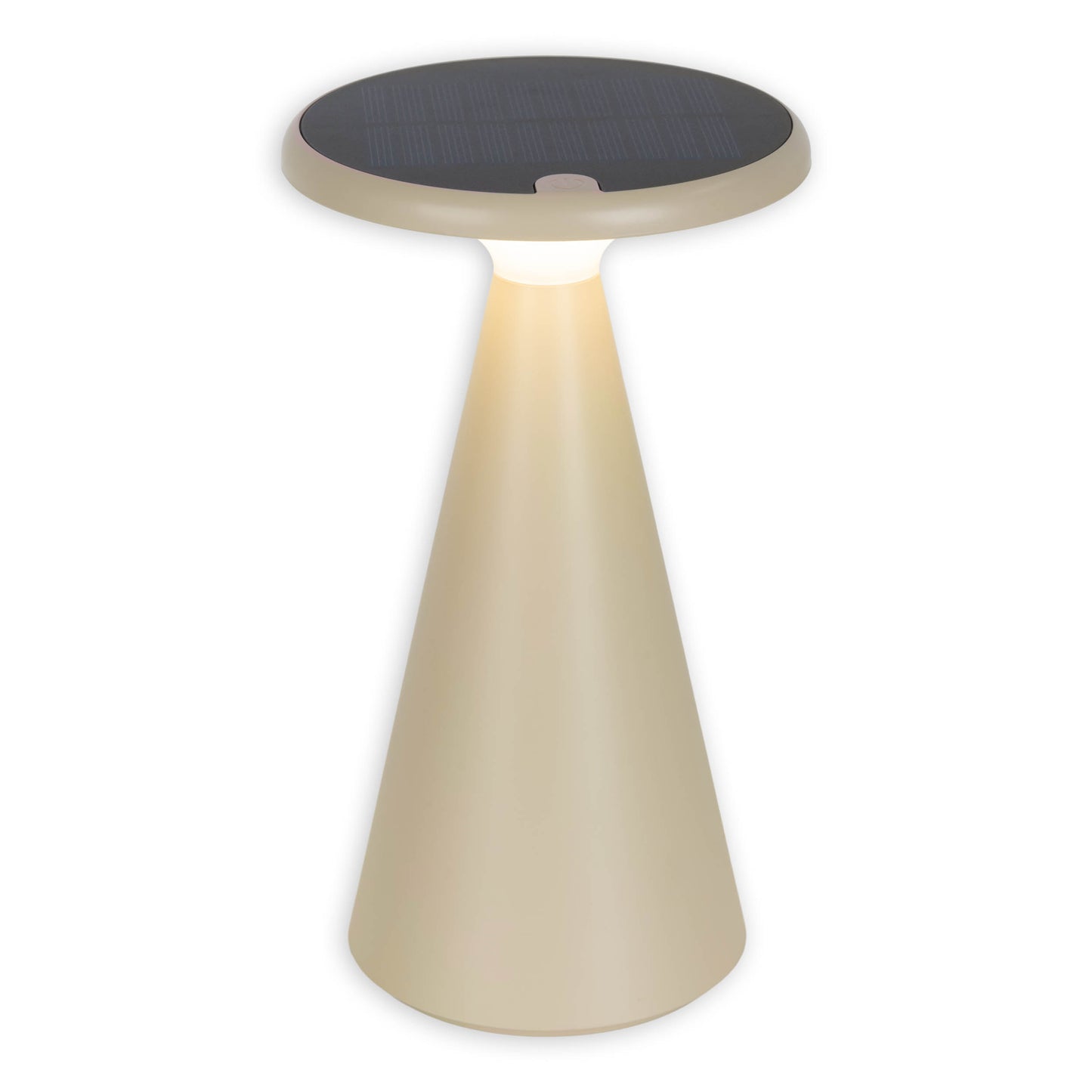 Solar-/Akku-/Tischleuchte "PALU" H: 20cm beige