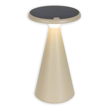 Solar-/Akku-/Tischleuchte "PALU" H: 20cm beige