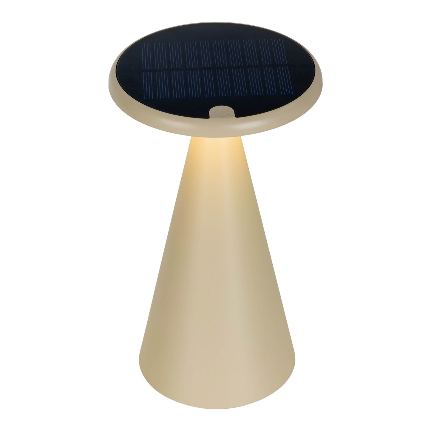 Solar-/Akku-/Tischleuchte "PALU" H: 20cm beige