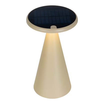 Solar-/Akku-/Tischleuchte "PALU" H: 20cm beige