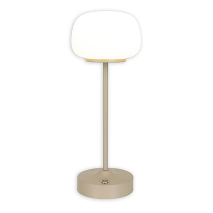 LED Akku-/Tischleuchte "PINA" H: 30cm beige