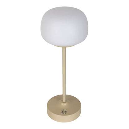 LED Akku-/Tischleuchte "PINA" H: 30cm beige
