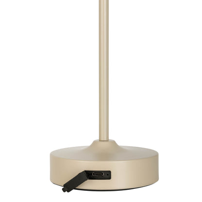 LED Akku-/Tischleuchte "PINA" H: 30cm beige