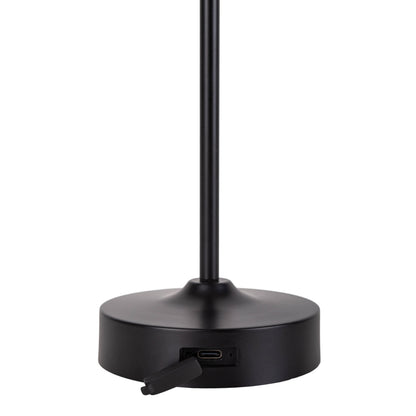 LED Akku-/Tischleuchte "PINA" H: 30cm schwarz