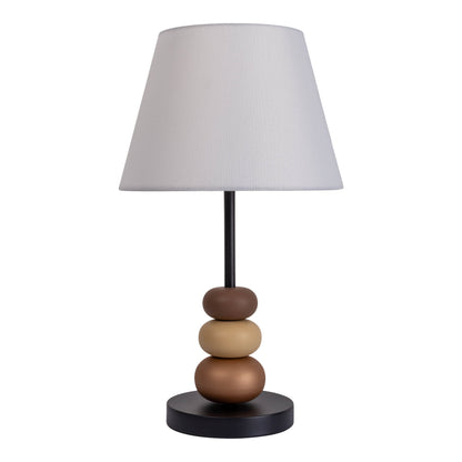 Tischleuchte "ELINA" H: 50cm schwarz / braun