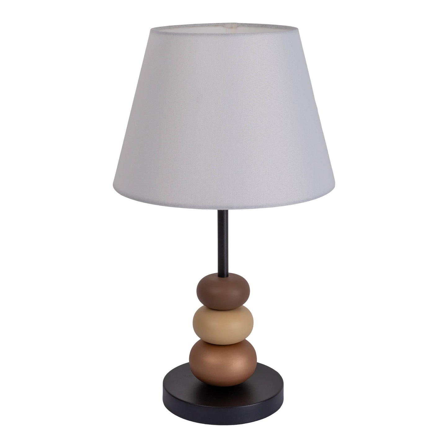 Tischleuchte "ELINA" H: 50cm schwarz / braun