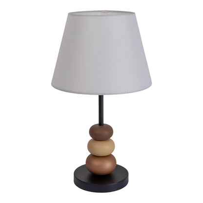 Tischleuchte "ELINA" H: 50cm schwarz / braun