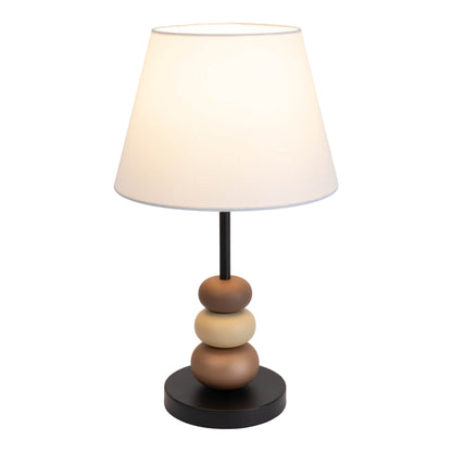 Tischleuchte "ELINA" H: 50cm schwarz / braun