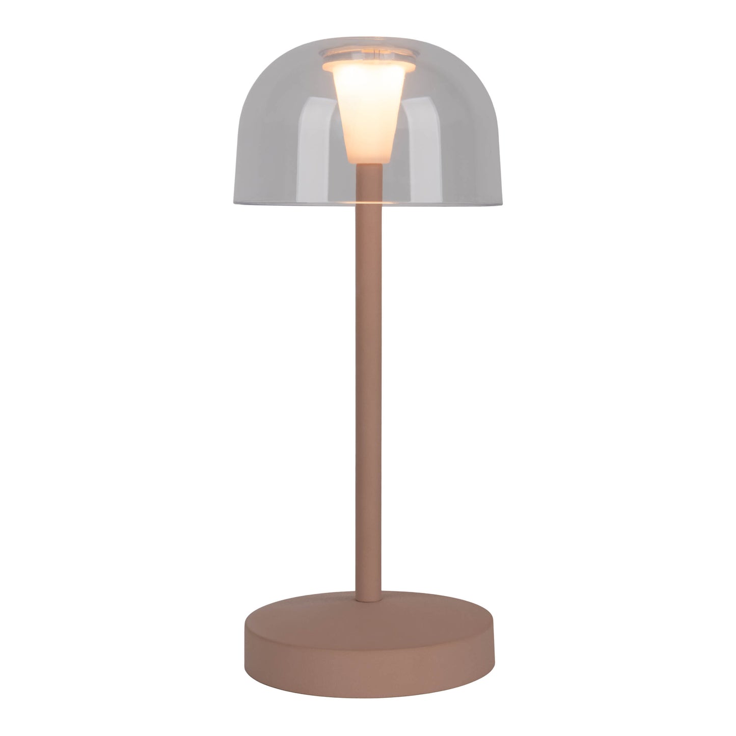 2er-Set Akku-/Tischleuchte "GOMBA" H: 18,5cm frosted almond