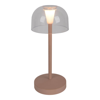 2er-Set Akku-/Tischleuchte "GOMBA" H: 18,5cm frosted almond