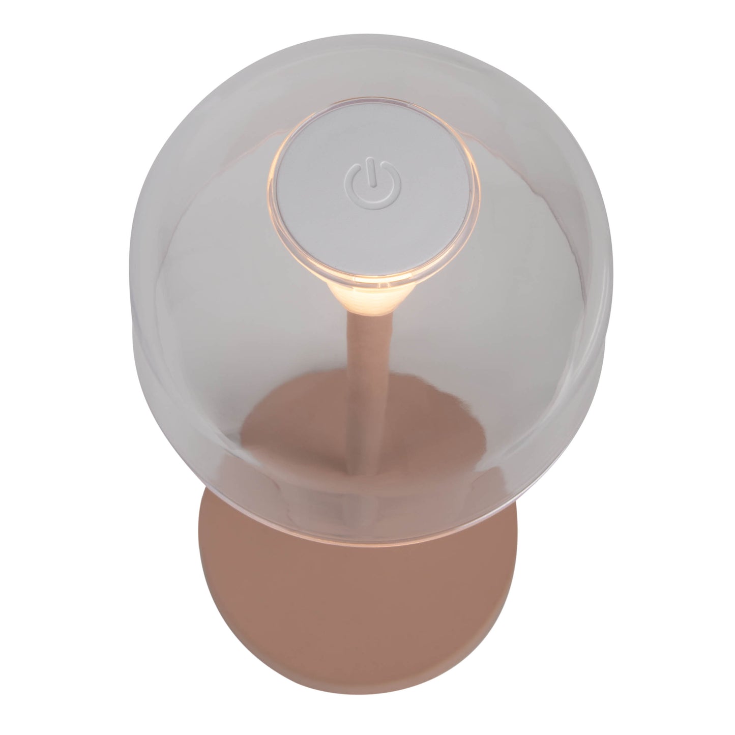 2er-Set Akku-/Tischleuchte "GOMBA" H: 18,5cm frosted almond