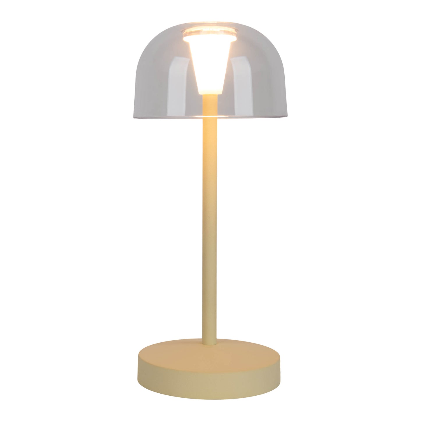 2er-Set Akku-/Tischleuchte "GOMBA" H: 18,5cm gelb