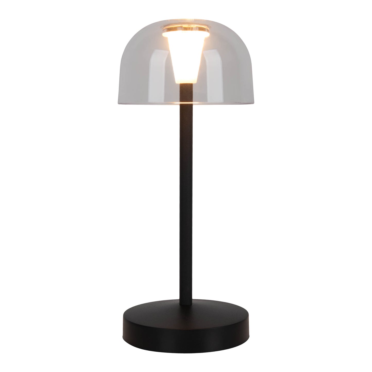 2er-Set Akku-/Tischleuchte "GOMBA" H: 18,5cm schwarz