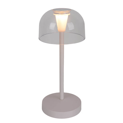 2er-Set Akku-/Tischleuchte "GOMBA" H: 18,5cm weiß