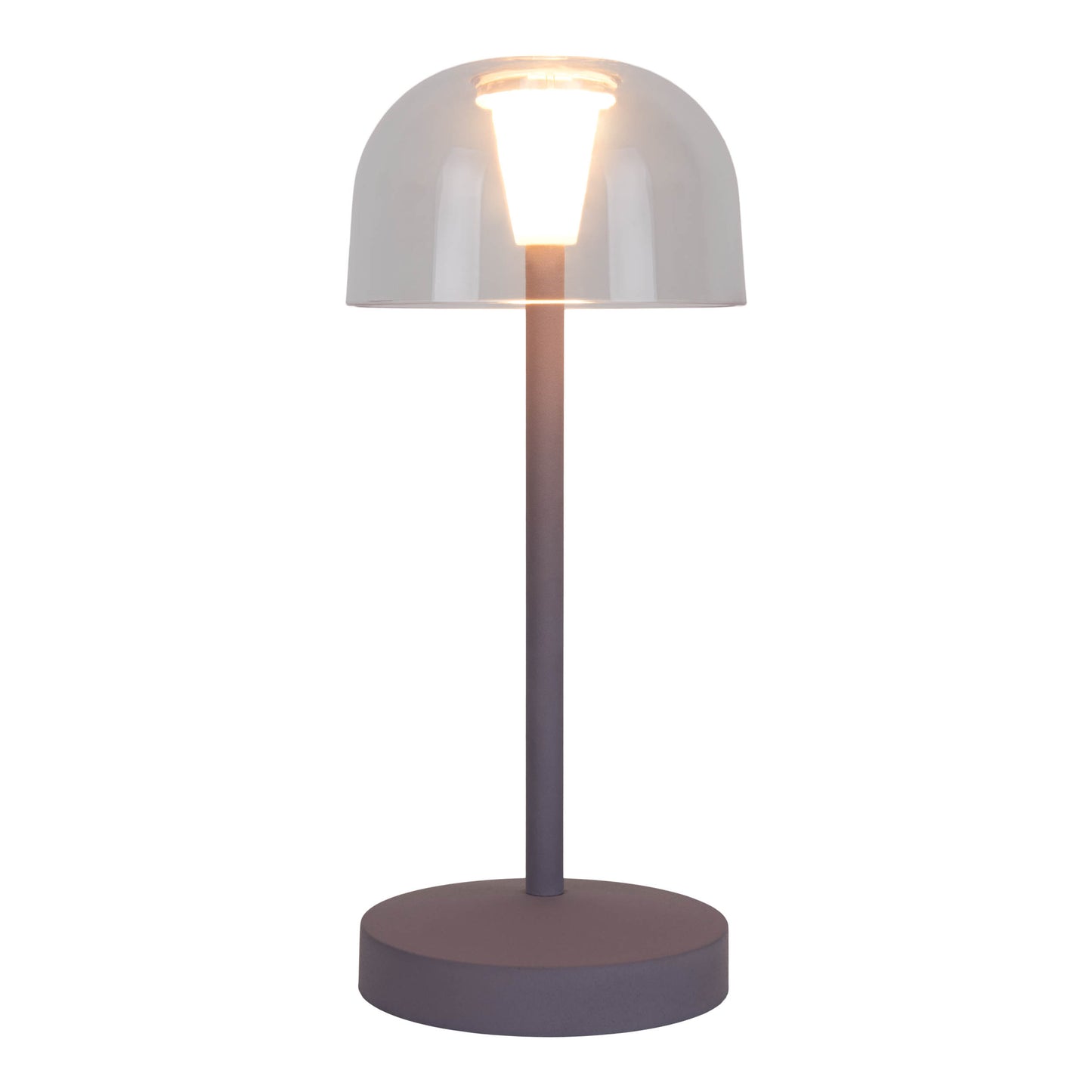2er-Set Akku-/Tischleuchte "GOMBA" H: 18,5cm brombeere