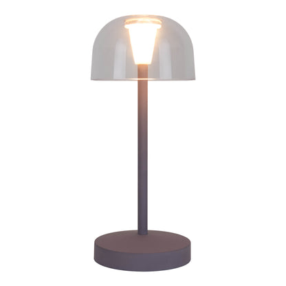2er-Set Akku-/Tischleuchte "GOMBA" H: 18,5cm brombeere