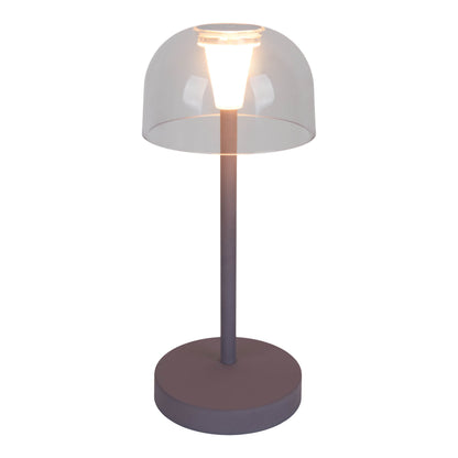 2er-Set Akku-/Tischleuchte "GOMBA" H: 18,5cm brombeere