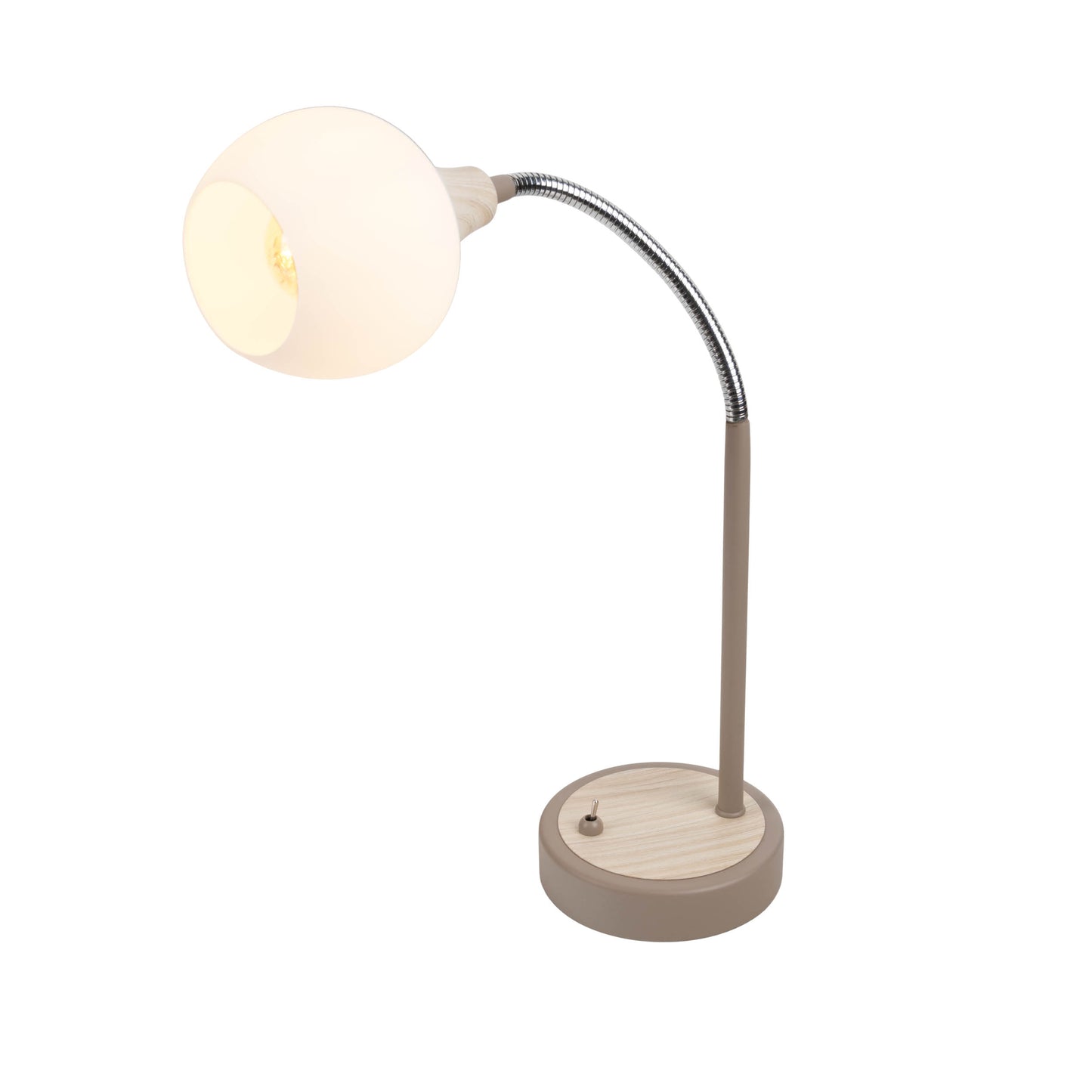 Tischleuchte "MONACO" H: 42cm beige
