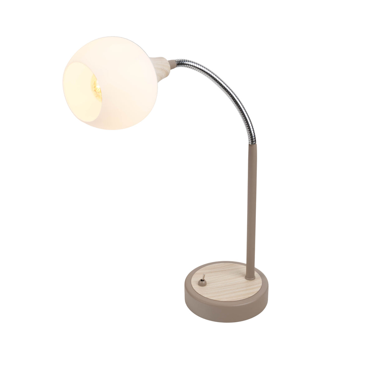 Tischleuchte "MONACO" H: 42cm beige