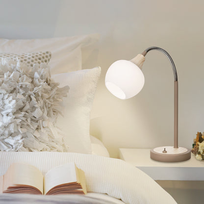 Tischleuchte "MONACO" H: 42cm beige