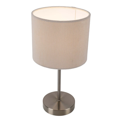 Tischleuchte "ARDITA" H: 36cm beige