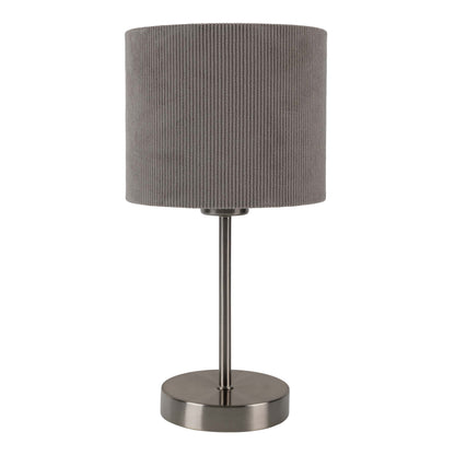 Tischleuchte "ARDITA" H: 36cm grau