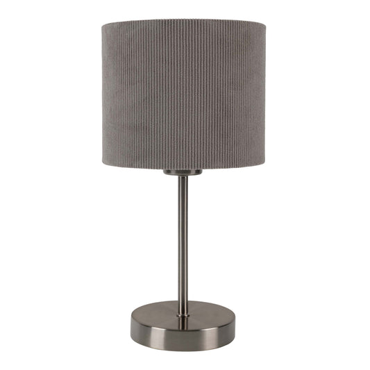 Tischleuchte "ARDITA" H: 36cm grau